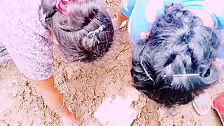 Village maids form threesome with landowner in full telugu dirty talk sex video