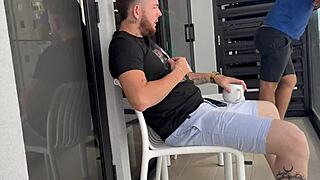 freeuse stepmom milks cum from stepson and friends in homemade threesome