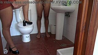 horny stepmom begs stepson to piss right in front of her taboo closeup dirty talk