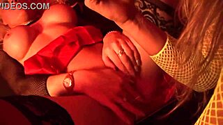 Sapphic milfs cindy behr karen woods strip tease shaved pussies for lesbian lick