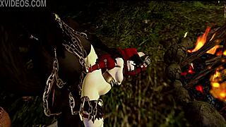 Monster Furry Pounds Little Red Riding Hood Rough