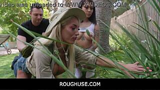 fit kitty's big tits get drilled outdoors by her dude