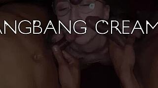 you ready for this hot milf pussy creampied in gangbang?