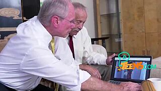 i'm kinky grandpa slamming this lovely brunette teen 18+ doggystyle