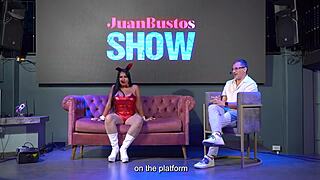 Christmas Slut Lalucero Swallows Dick on Command from Dominatrix in Juan Bustos Show!