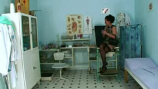 whoa this brunette slut's tight ass pounded hard in doctor's office w toys 🔥🍑