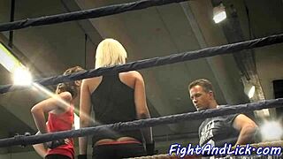 european redhead babes wrestle licking shaved pussies in lesbian fingering