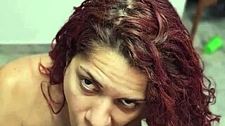 hermanastra begs to swallow my thick cum load deep down her throat 😋💦