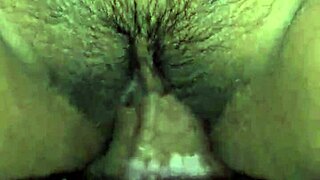 oh man, latina wife's black panties soaked before massive cumshot drenches her