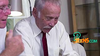 i'm kinky grandpa slamming this lovely brunette teen 18+ doggystyle