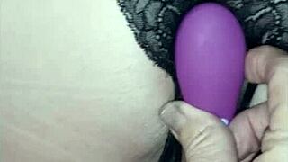 59yo Tennessee Slutwife Bent Over Sawhorse Pussy Closeup Dildo Fuck