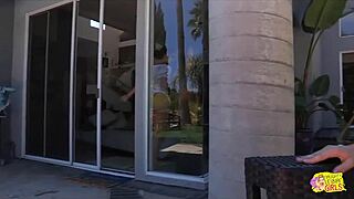 Blonde Devours Brunette's Pussy In Horny Lesbian Kiss And Lick Fest