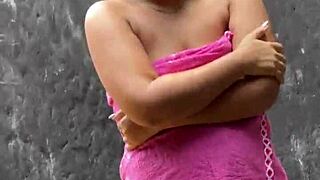 What if your hot latina neighbor offers cash for secret fun flashing her curvy tits and ass?