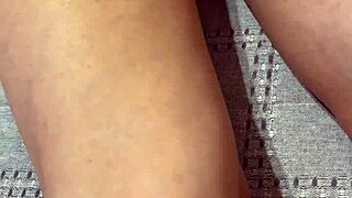 Asian Wife Sleeps with Pussy Shape Visible in Underwear, We Groped Softly