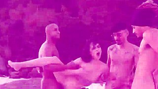 Exotic Brazilian Bruna Santos dapped huge anal on public beach by crowd?