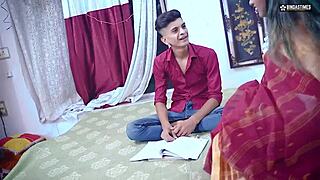 Step mom starsudipa screams in hindi as step son fucks step sister pussy in dirty family threesome full movie