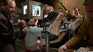 ever seen redhead and blonde subs publicly banged hard like this?