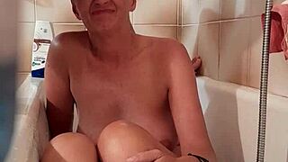 Milf Sandra Goldener rims tongue anal licks ass then takes facial cumshot explosion