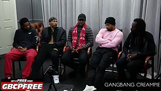 you ready for this hot milf pussy creampied in gangbang?