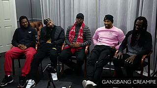 you ready for this hot milf pussy creampied in gangbang?