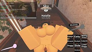 wow roblox teen with big tits rides cock deepthroat anal doggystyle cowgirl after assfucking!