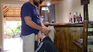 Ever notice how some women sneak quickies cute blonde lifts skirt for gym cheat creampie?