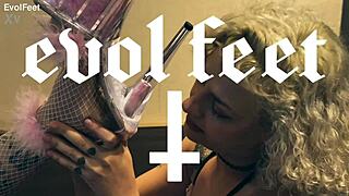 wanna lick my latina goddess toes for lesbian foot domination fun?