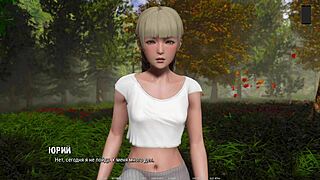 Nerdy Asian slut rides monster cock cowgirl outdoors till orgasmic cumshot