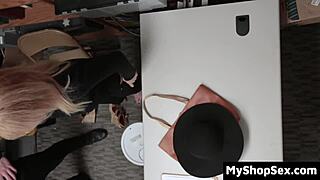 both the shoplifting granny and the burglar suspect end up punished hard in the shop