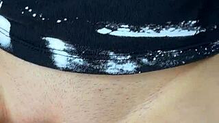 skinny amateur tight pussy creampied riding muscular huge cock closeup