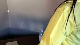 whore maid bent over desk takes monster black cock doggystyle under table