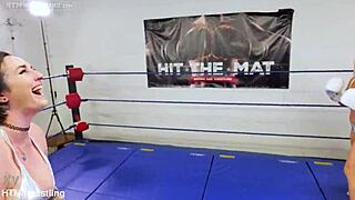 Foxy Boxing Tall vs Small Fetish Girls Trade Punches