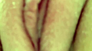 omg cute blonde squirts toy deep in wet pussy after bath 💦😩