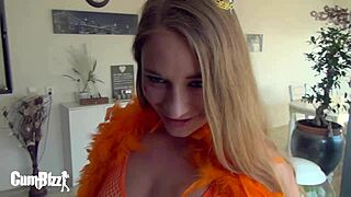 you won't believe this kingsday slut taking bbc cum as princess