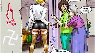 raw white teacher slut takes big black cock in hairy pussy and ass