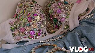 does busty ebony milf mystique's wet shaved pussy crave rough missionary dick after teasing foreplay?