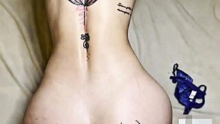 stepsister slips into sexy lingerie and fingers her wet pussy until my cock throbs hard