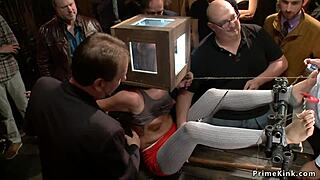 ever seen redhead and blonde subs publicly banged hard like this?