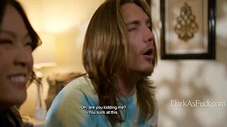 pervy asian milf mother-in-law blackmailed into taboo sister fantasy cheating