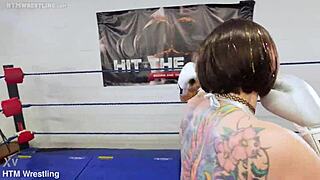 Foxy Boxing Tall vs Small Fetish Girls Trade Punches