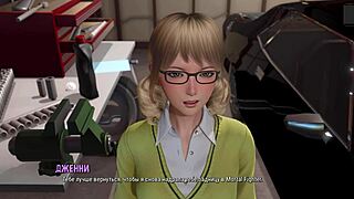 Nerdy Asian slut rides monster cock cowgirl outdoors till orgasmic cumshot