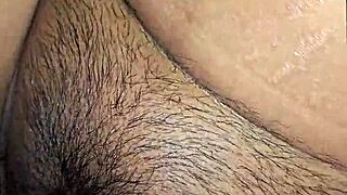 oh man, latina wife's black panties soaked before massive cumshot drenches her