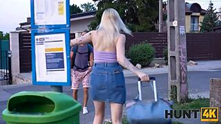Hunt4k dirty girl hooks up away from her bf