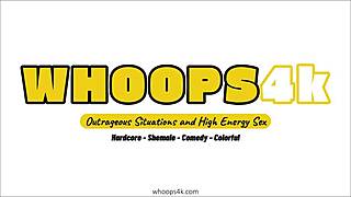 The college coach hooks up with two crossdressing trans students after hours