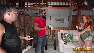 Redhead Eve In Lingerie Dripping Wet Begs Cuckold Husband For Black Photographer's Monster Cock Doggystyle