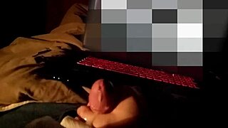 Chubby amateur blasts huge slo-mo cum loads from his small cock while moaning in ecstasy