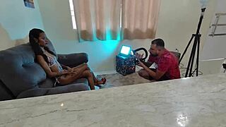 wanna see this skinny big pussy teen fuck outdoors with a crossdressing couple on the street??