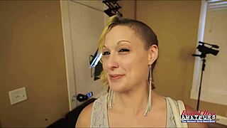 petite tattooed blonde rikki deepthroats bangs doggystyle and swallows facial cum