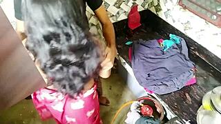 Bhai Sucks Sauteeli Bahan's Lund Then Fucks Tight Cunt Doggystyle in Kitchen