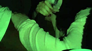 Masked BBW Wife GAGS on Monster BBC in Sloppy Deepthroat Cosplay